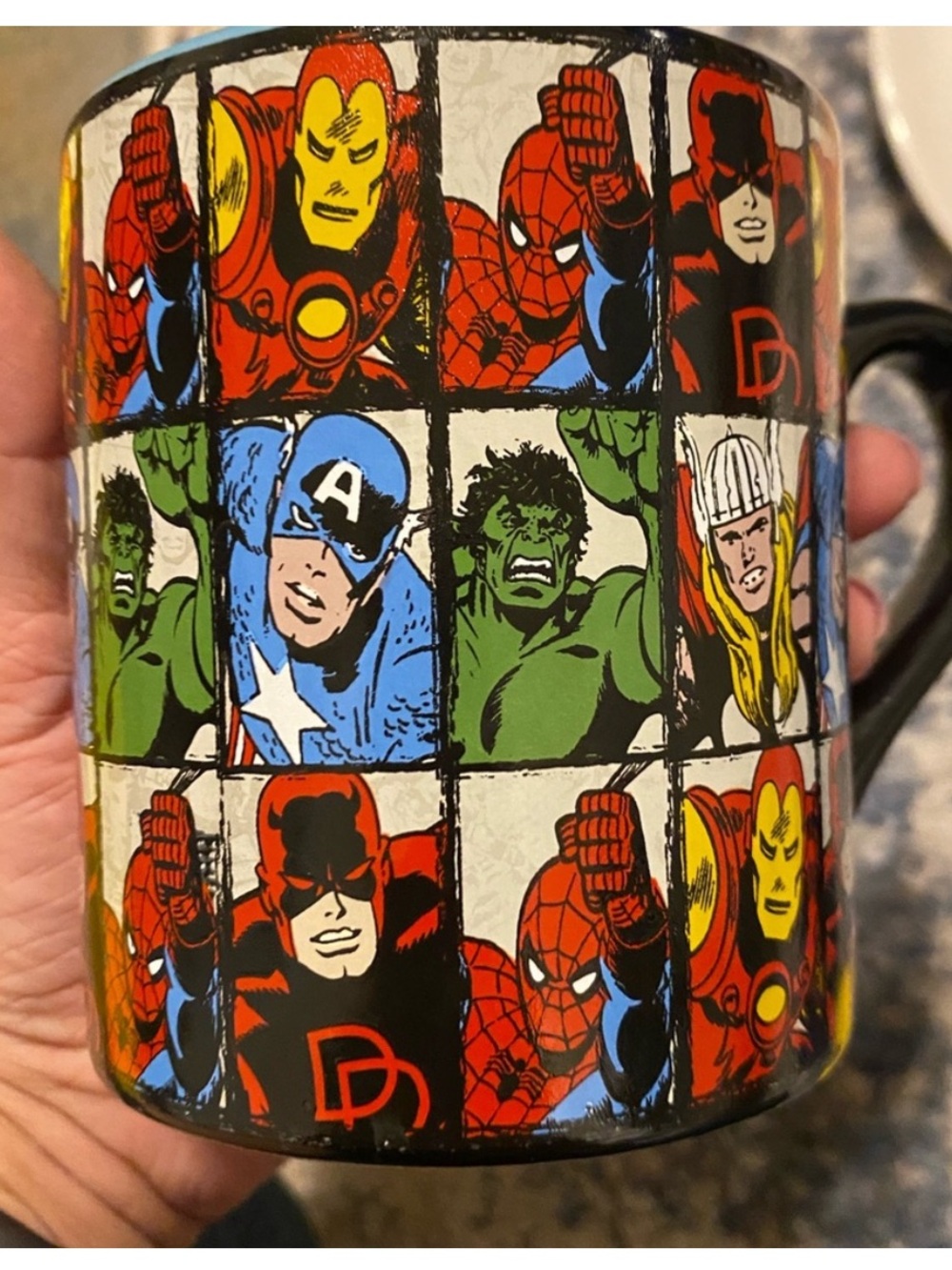 Marvel Comics Character Grid Ceramic Mug - Multi-Color - Picture 2 of 3